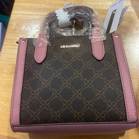 Nine West Pink and Brown Women's Bag - Picture 1 of 3